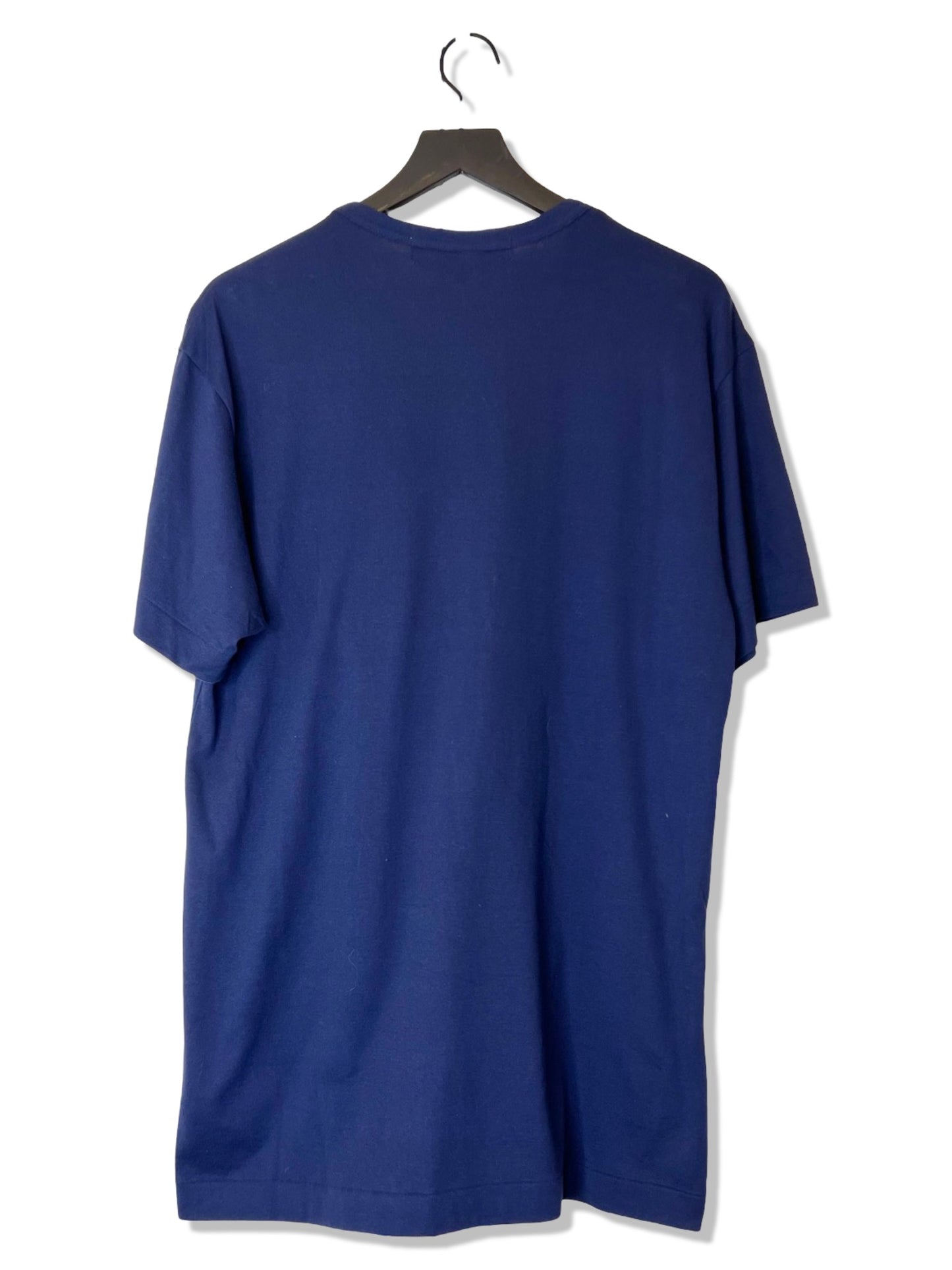 NWT! Comme Des Garçons Play Navy T-shirt, Size 2XL