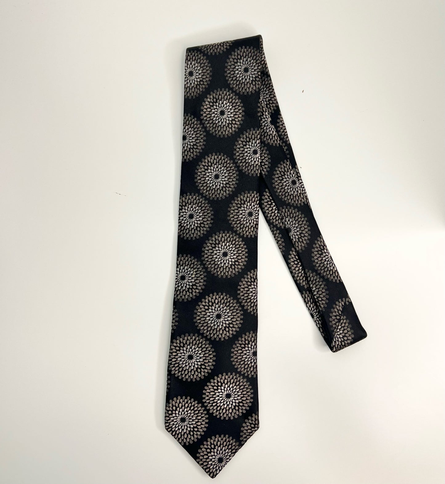 NWT! Ted Baker Black Geometric Silk Tie