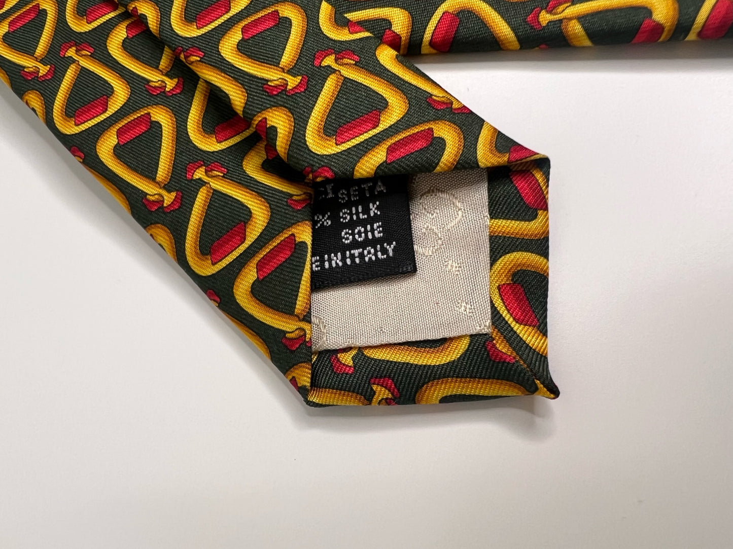 Gucci Vintage Patterned Silk Tie