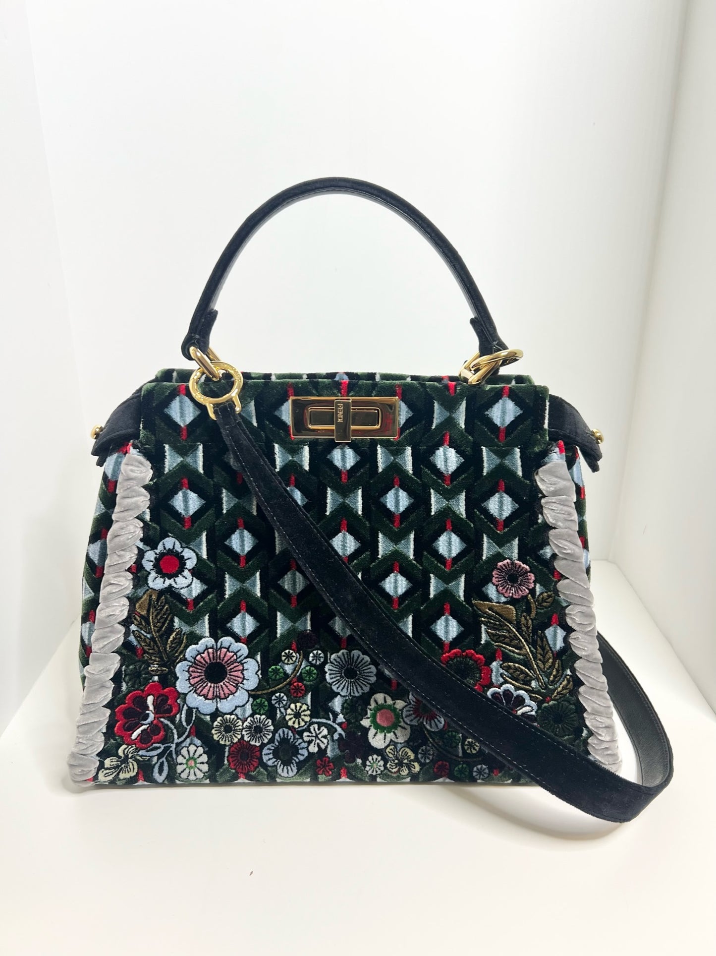 Fendi Velvet Peekaboo Medium Bag