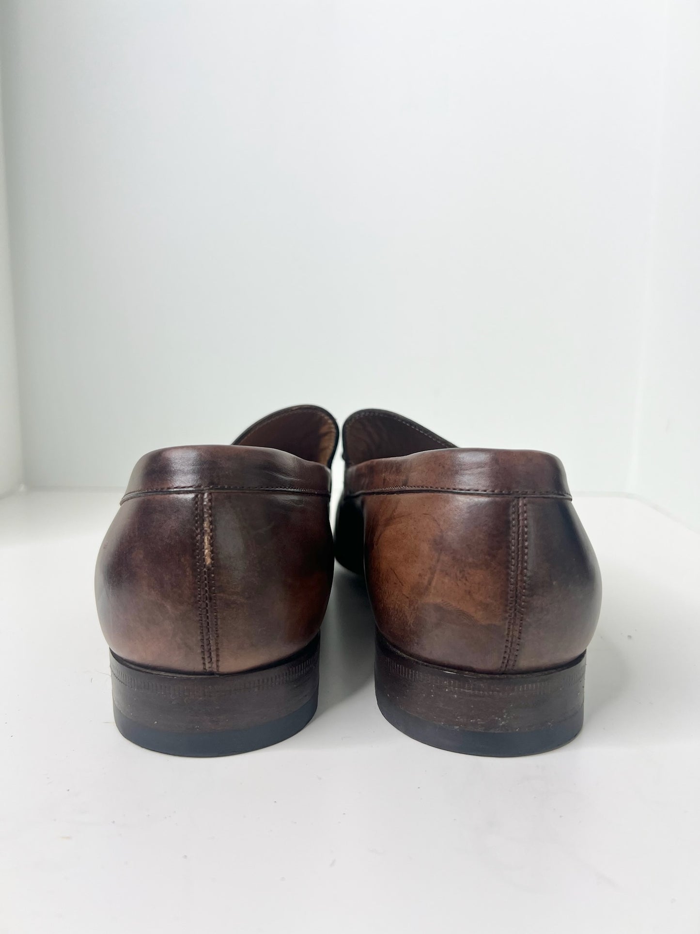 Gucci Horsebit Brown Leather Loafers, Size 6.5