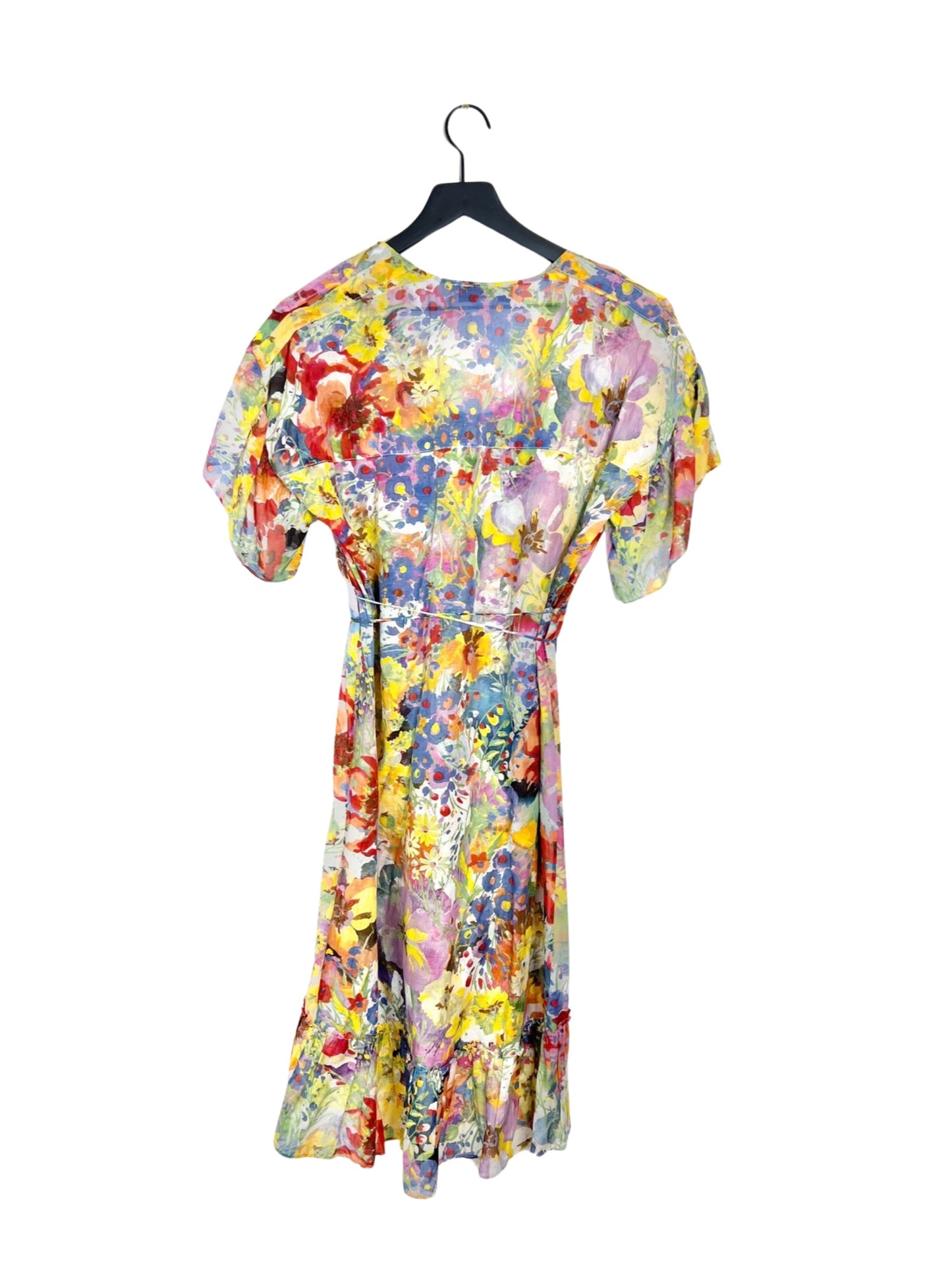 Stella McCartney Floral Seta Silk Dress, Size 38