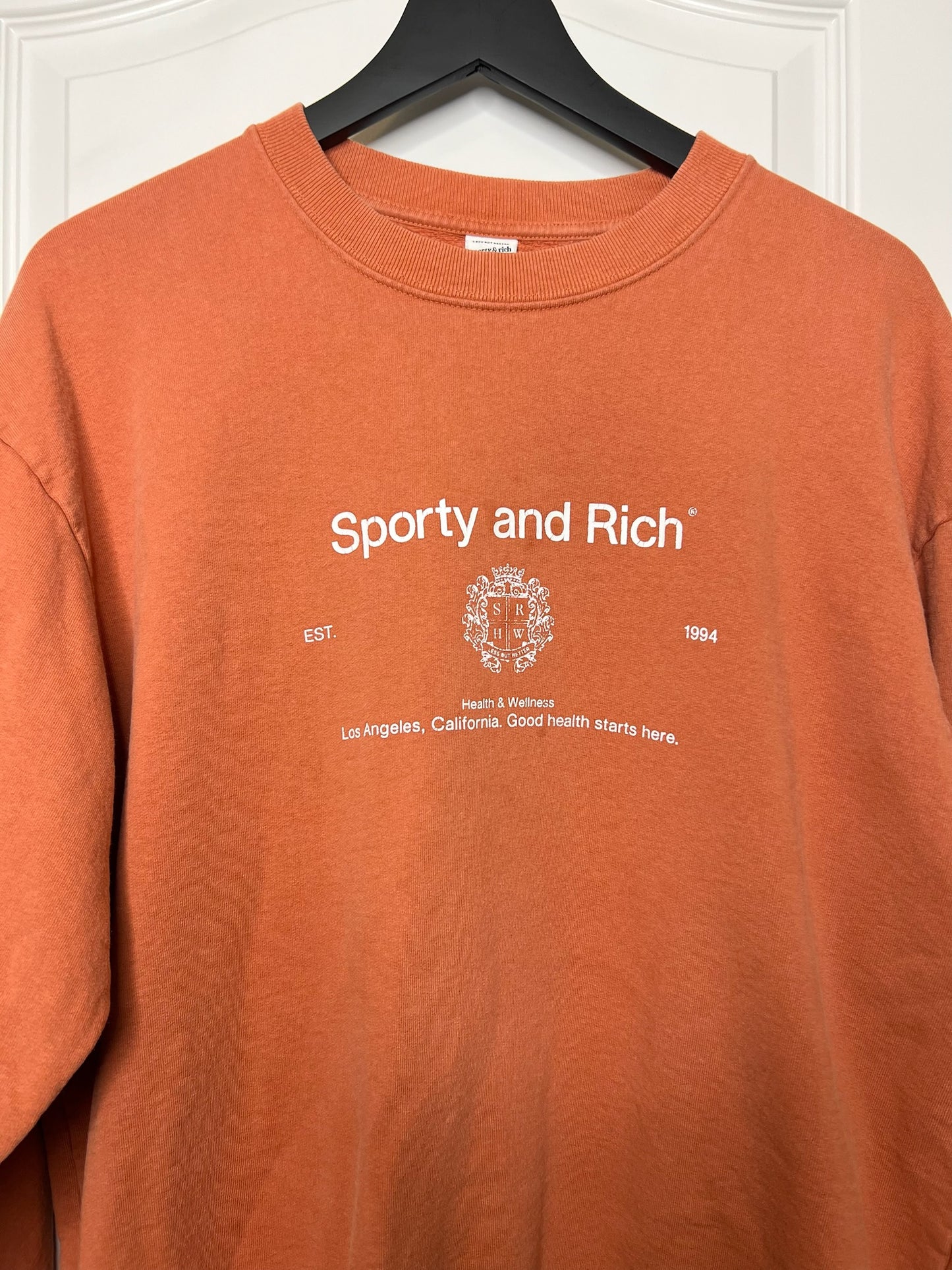 Sporty and Rich Health & Wellness Sweatshirt, Size L