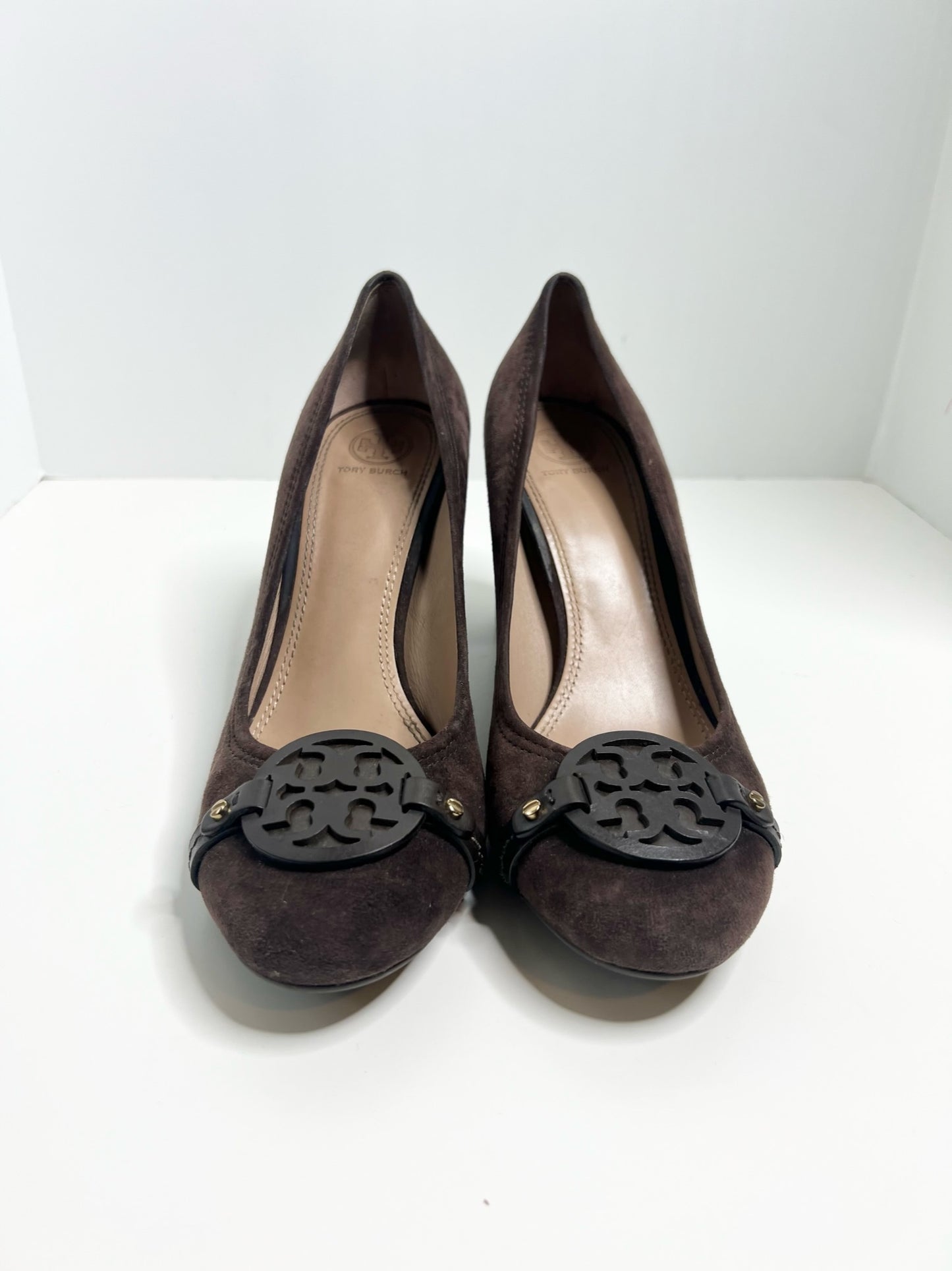 Tory Burch Brown Suede Miller Pumps, Size 9.5