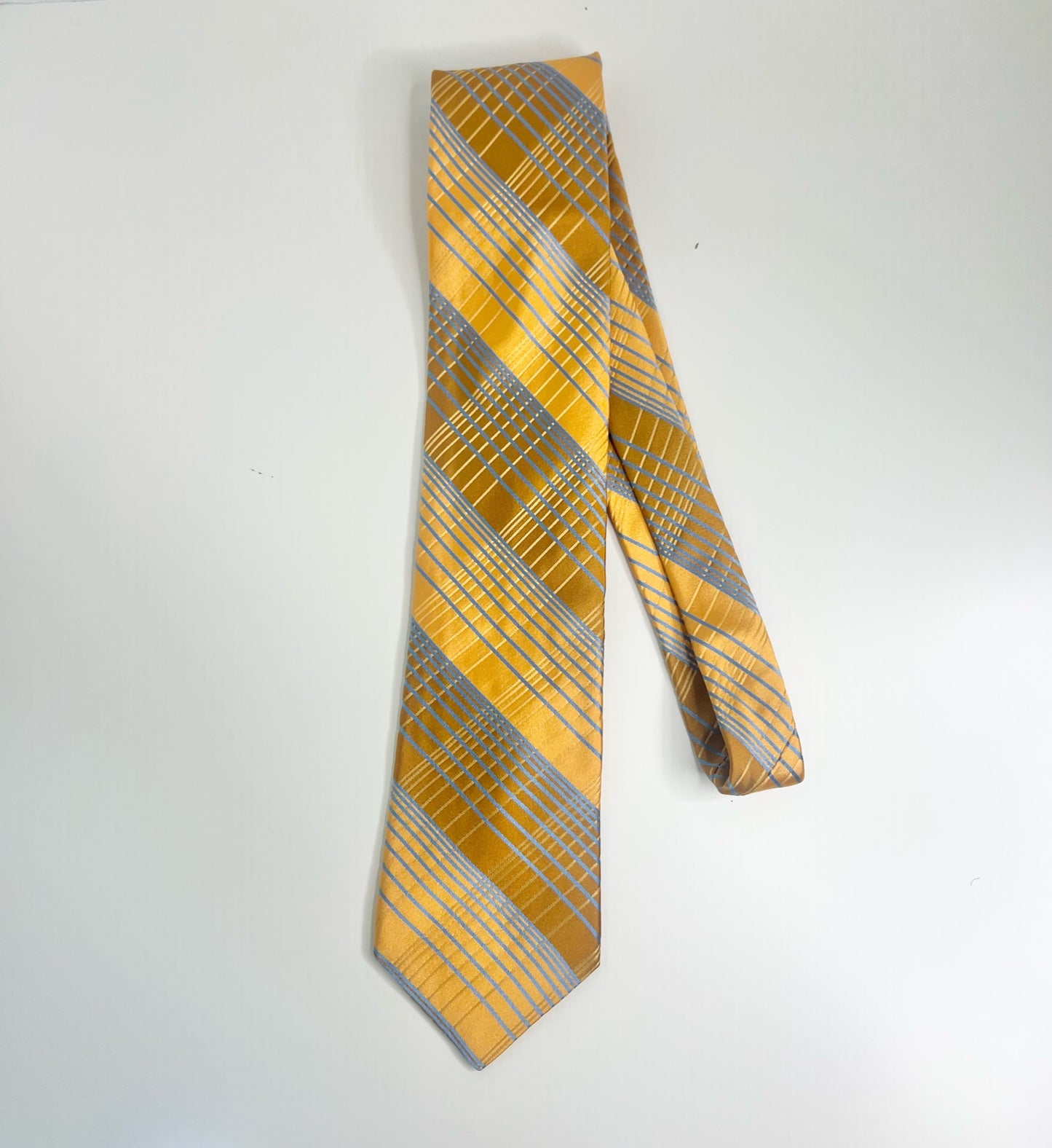 Ted Baker Gold Patterned Silk Tie