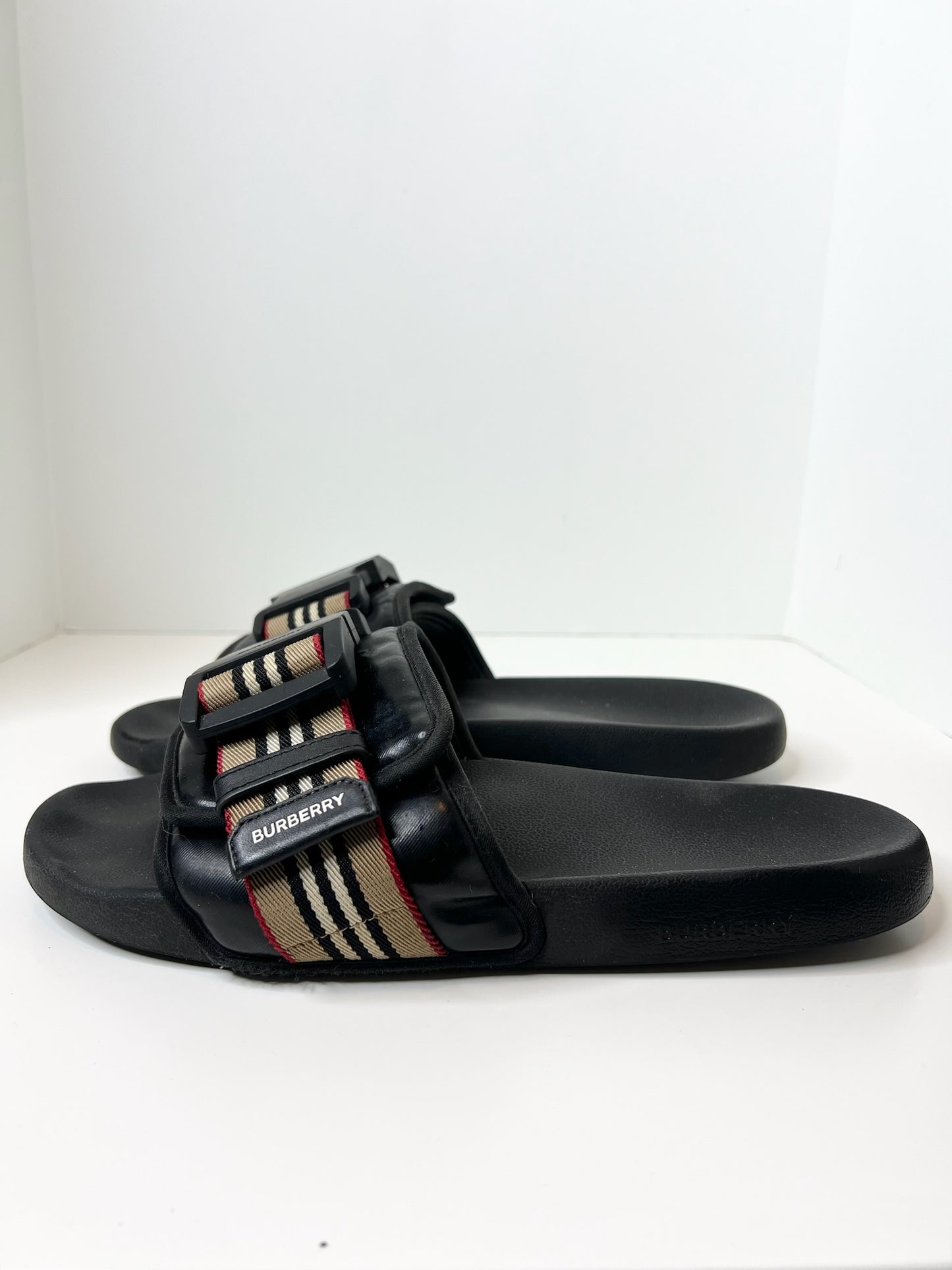 Burberry Men's Cameron Slide Sandals, Size 45