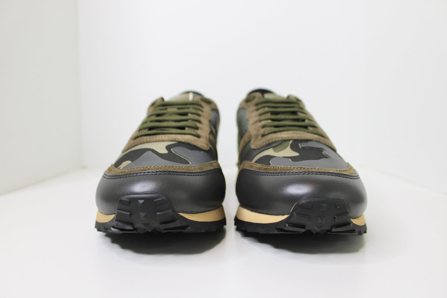 NWT! Valentino Garavani Men's Rockrunner Camouflage Sneaker, Size 45