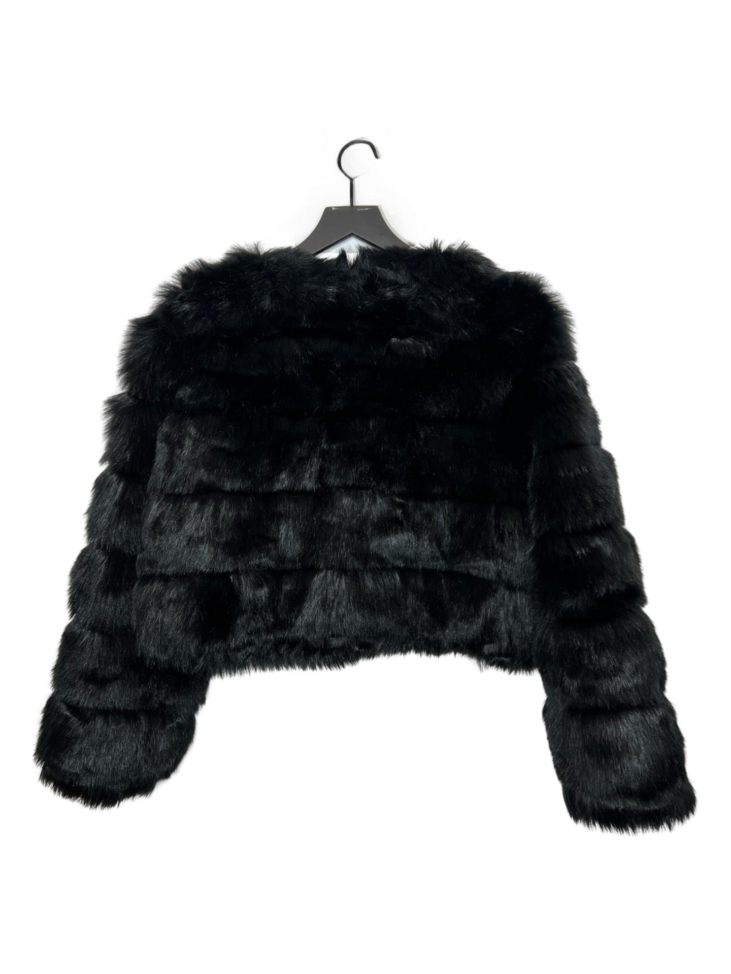 Naked Wardrobe Faux Fur Cropped Coat, Large