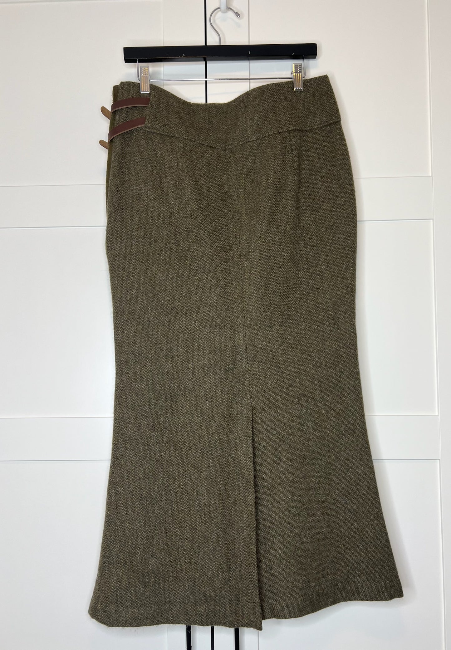 Ralph Lauren Wool Green Skirt, Size 10