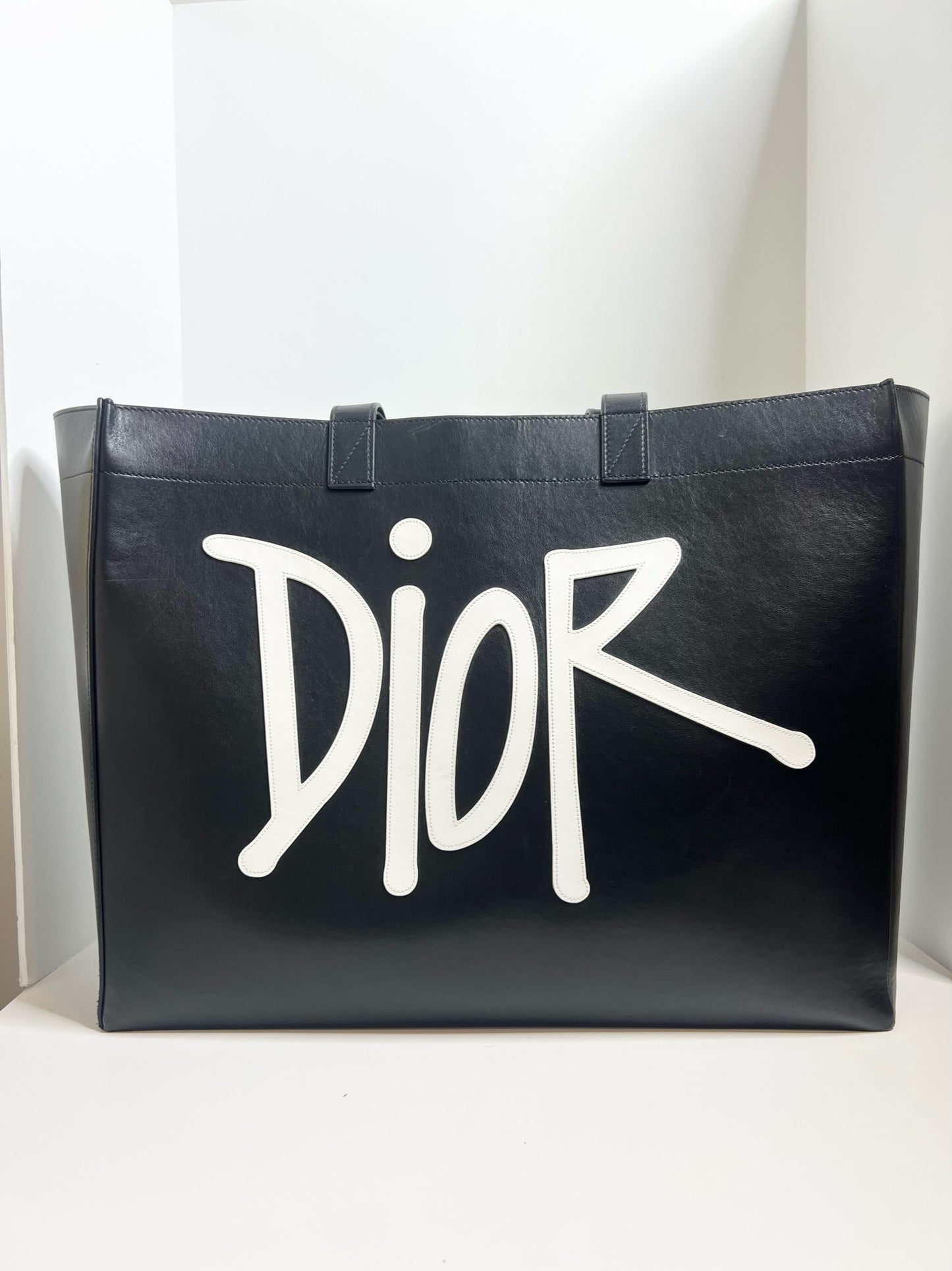 Christian Dior x Stüssy Large Logo-Appliqué Tote Bag