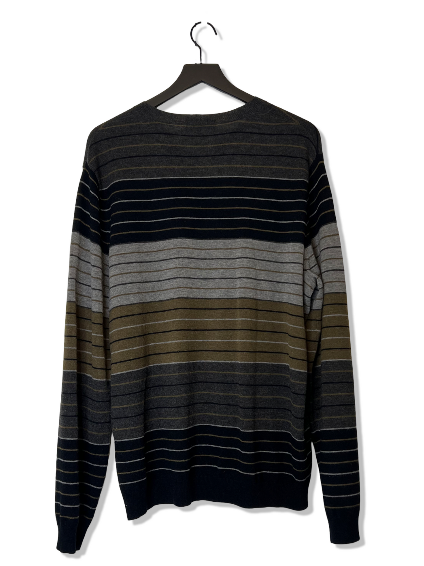 Vince Striped Sweater, Size XL