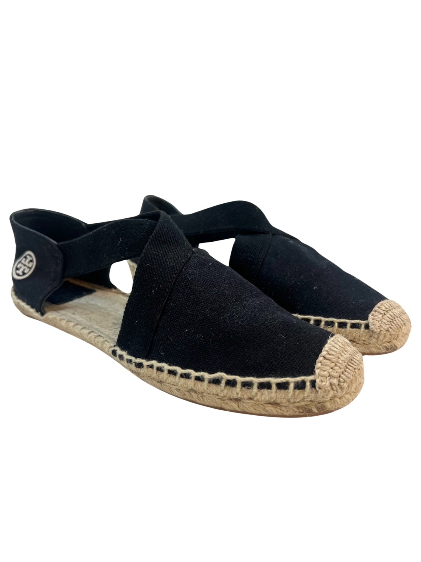 Tory Burch Catalina Black Espadrille, Size 8.5