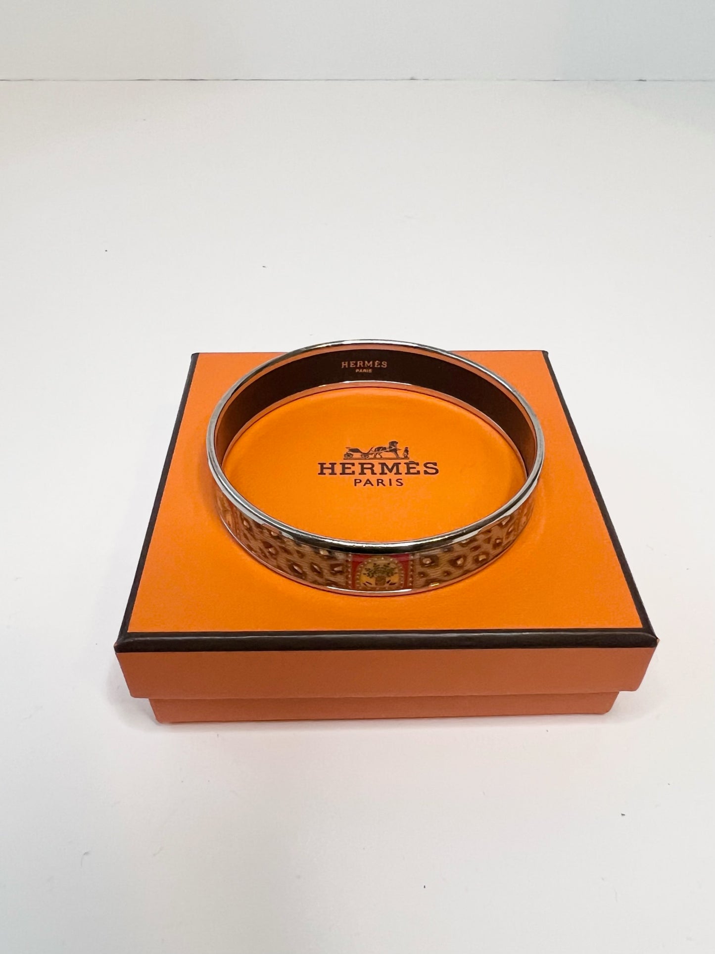 Hermes Enamel Printed Bangle