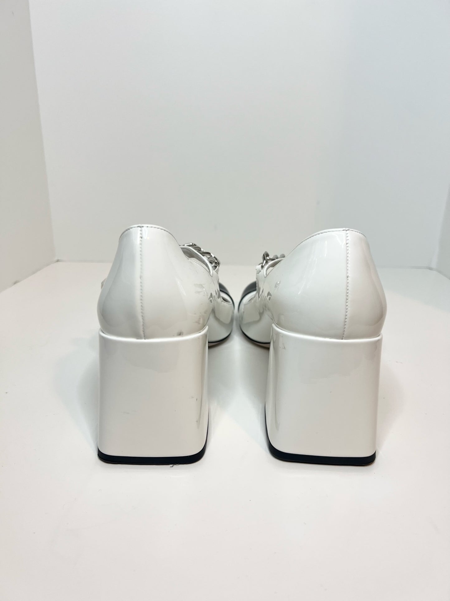 Miu Miu Cap Toe Mary Janes, Size 38.5