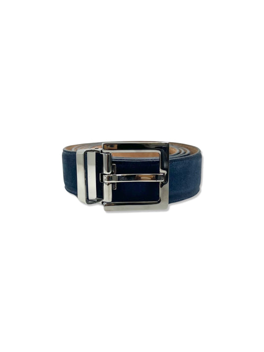 Dolce & Gabbana Navy Suede Belt