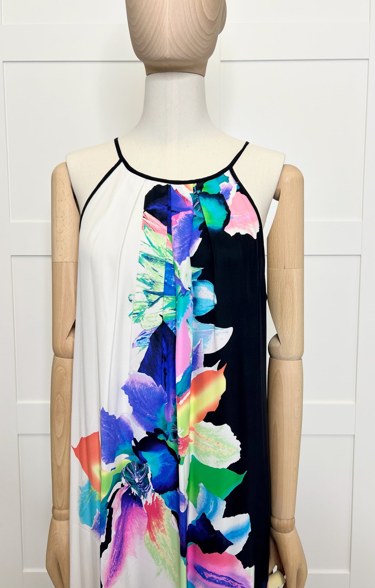 Amanda Uprichard Silk Floral Maxi Dress, Size Medium