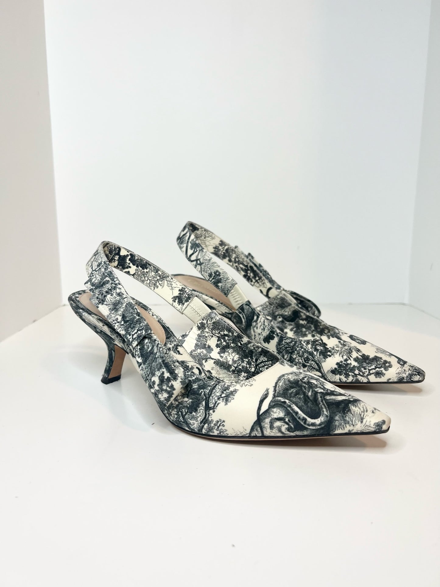 Christian Dior Toile De Jouy J’adior Slingback, Size 37.5