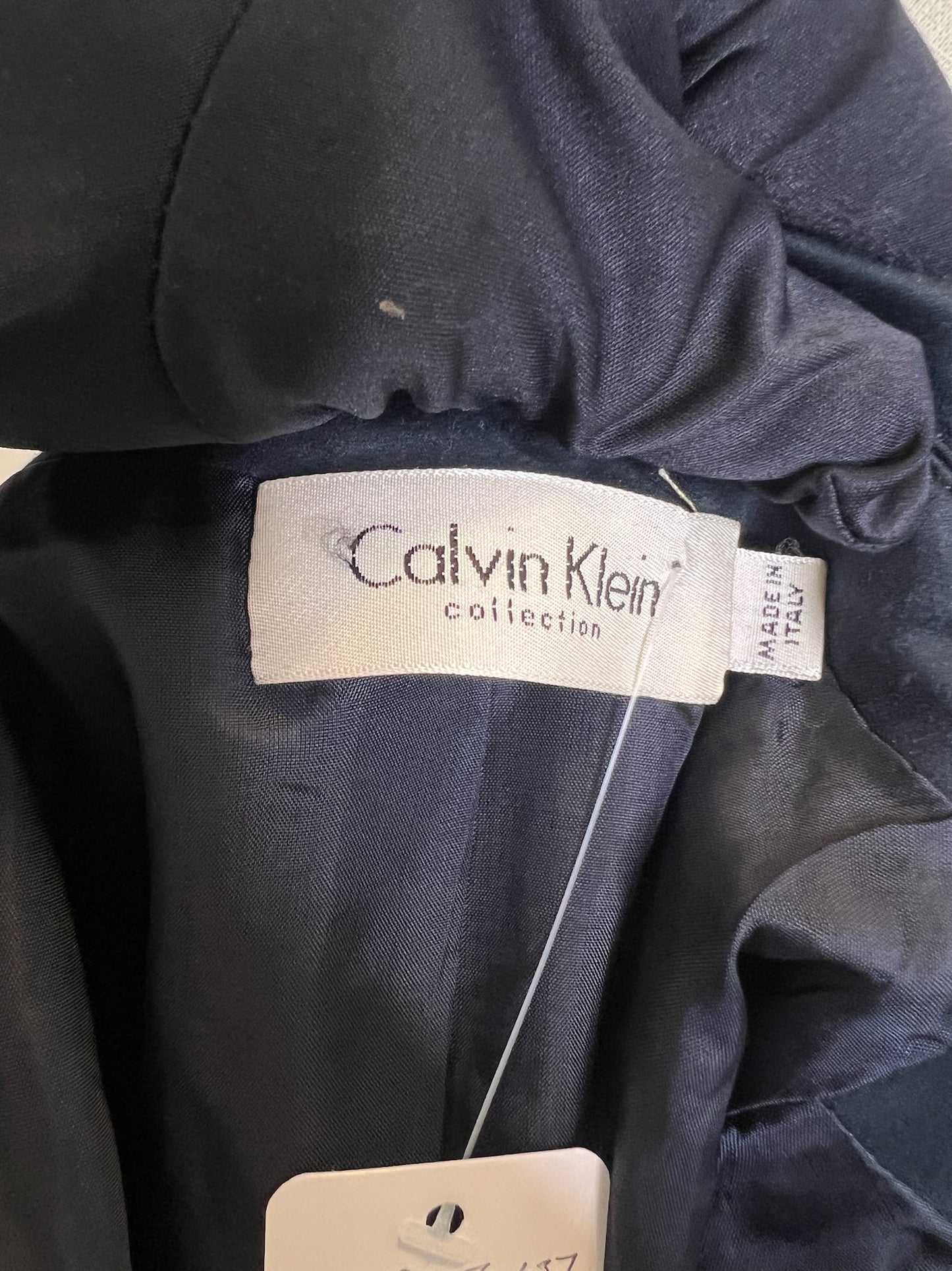 Calvin Klein Collection Navy Wrap Vest 2-Piece Suit, Vest and Pants