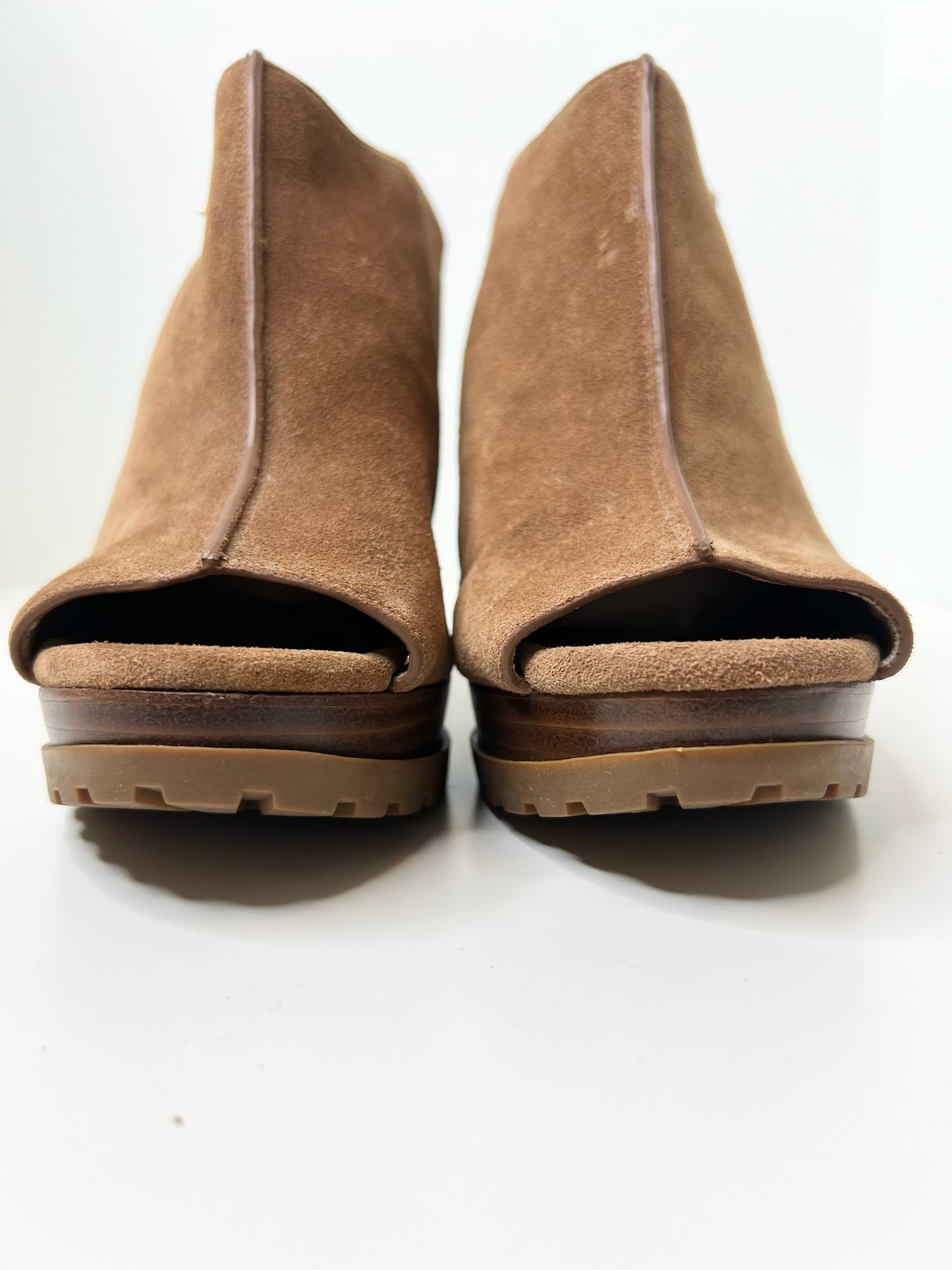 Michael Kors Flynn Brown Suede Slingbacks, Size 8.5