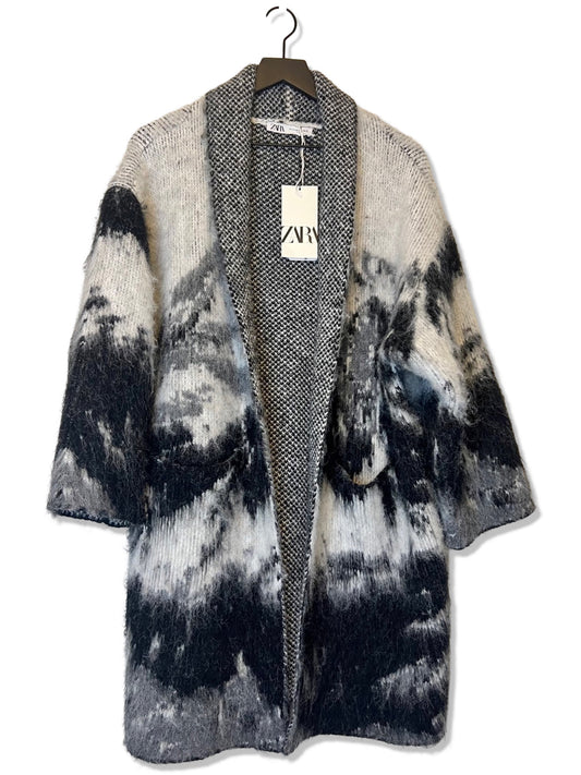 NWT! Zara Black and White Watercolor Cardigan, Size XS-S