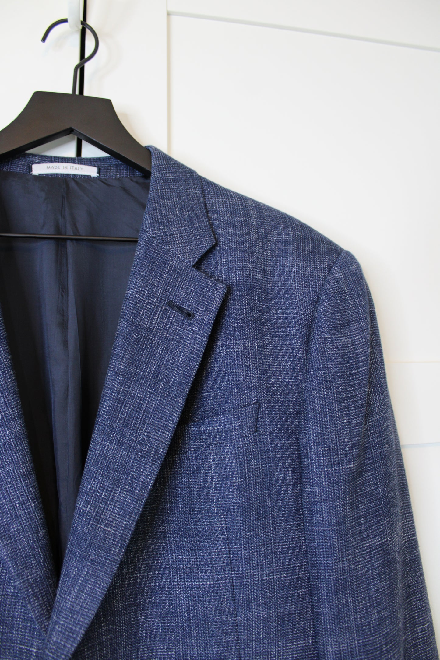 Armani Collezioni Blue Wool Suit Jacket, Size 44R