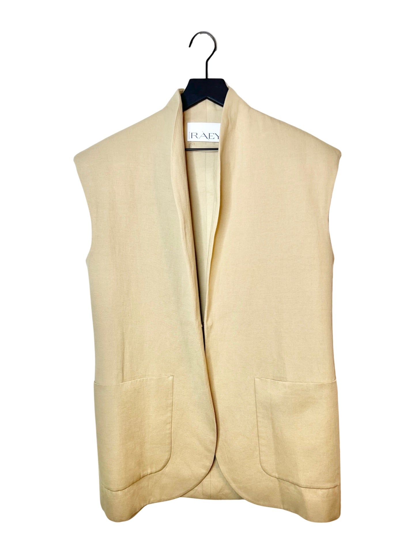 Raey Cotton Blend Oversized Vest, Size 10