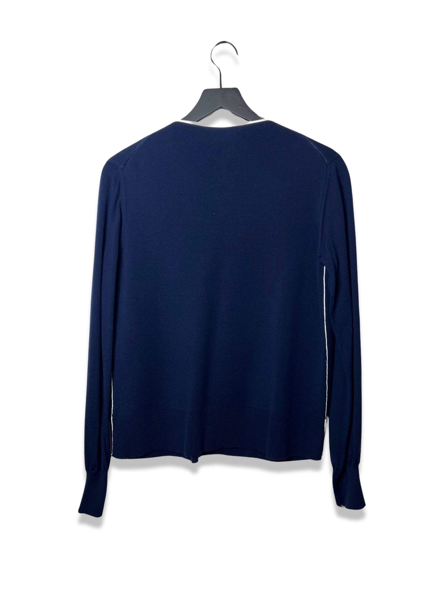 Celine Navy Crew Neck Sweater, Size M