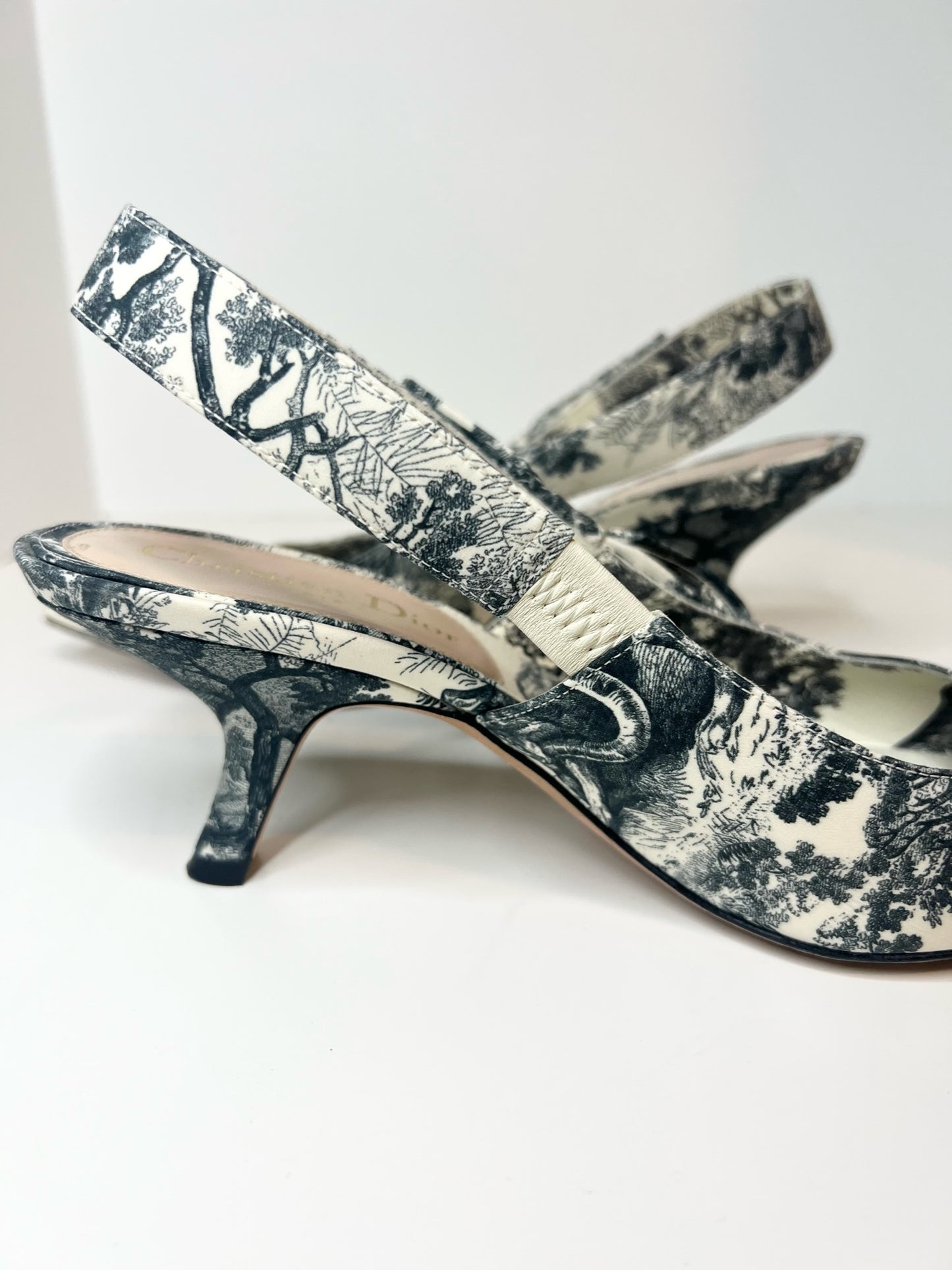 Christian Dior Toile De Jouy J’adior Slingback, Size 37.5