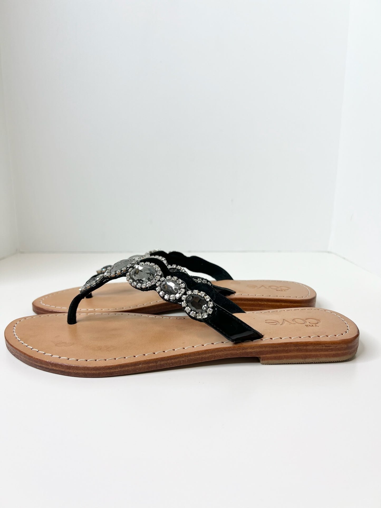 The Cove Swarovski Crystal Sandals, Size 9