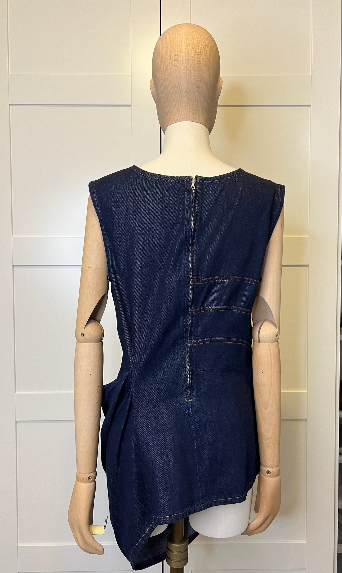 Dries Van Noten Sleeveless Denim Top, Size 40