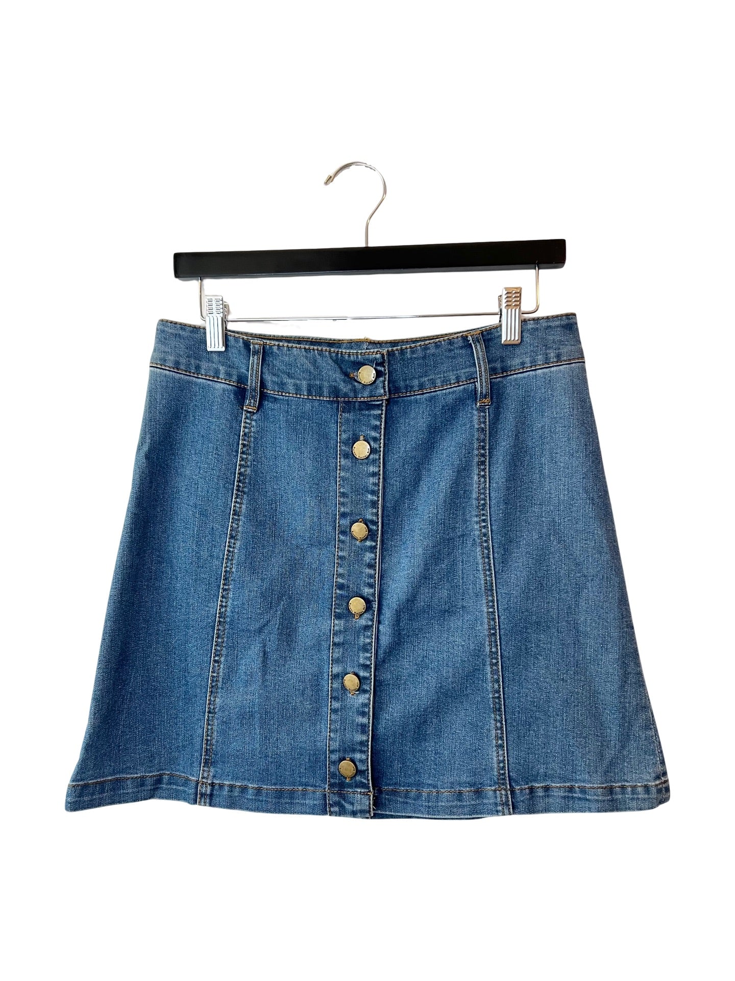 NWT! RACHEL Rachel Roy Denim Mini A-Line Skirt, Size 8