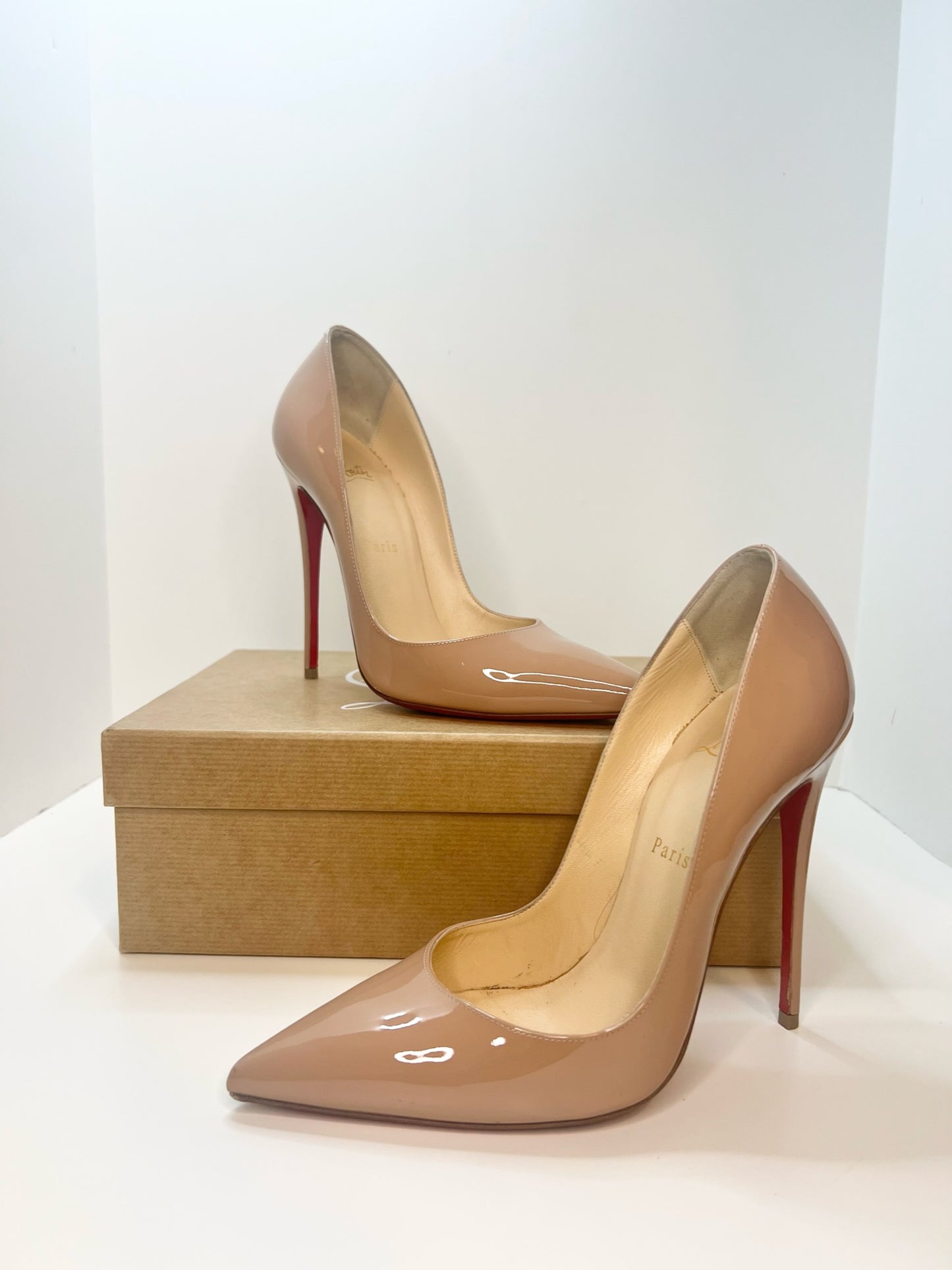 Christian Louboutin So Kate 120 Patent Pumps, Size 39