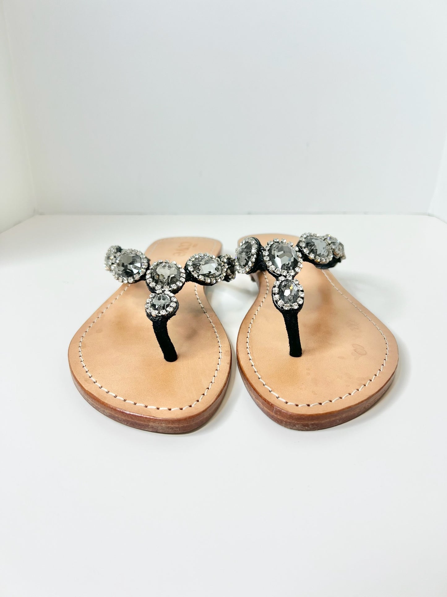 The Cove Swarovski Crystal Sandals, Size 9