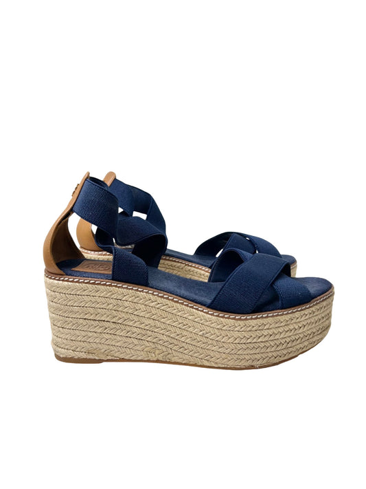 Tory Burch Frieda 50mm Espadrille Wedge Sandal, Size 10