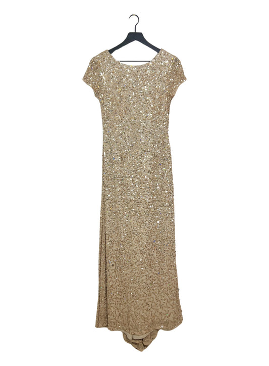 NWT! Adrianna Papell Scoop Back Sequin Gown, Size 8 Petite