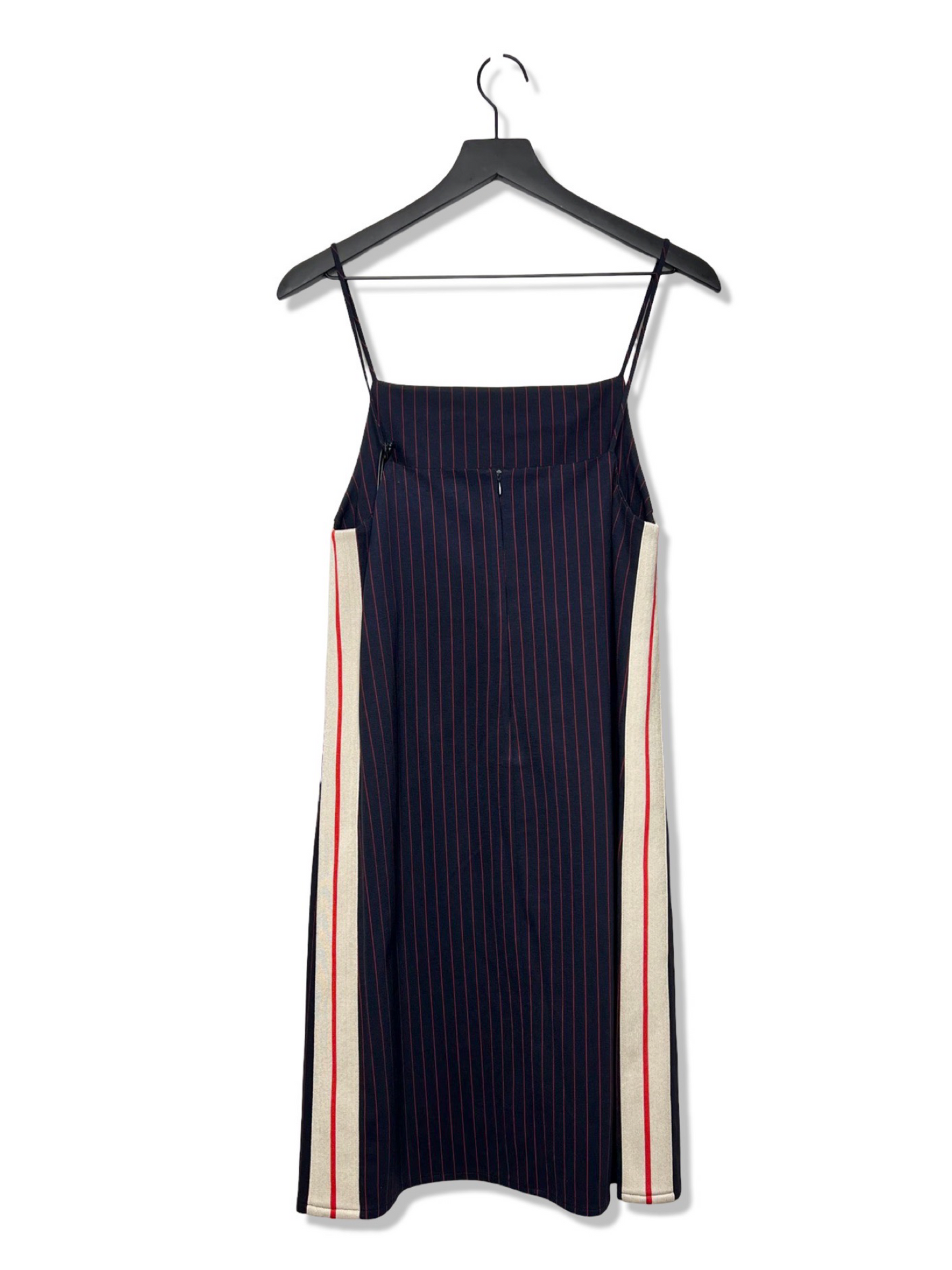 NWT! Palm Angels Navy & Red Stripe Dress, Size 44