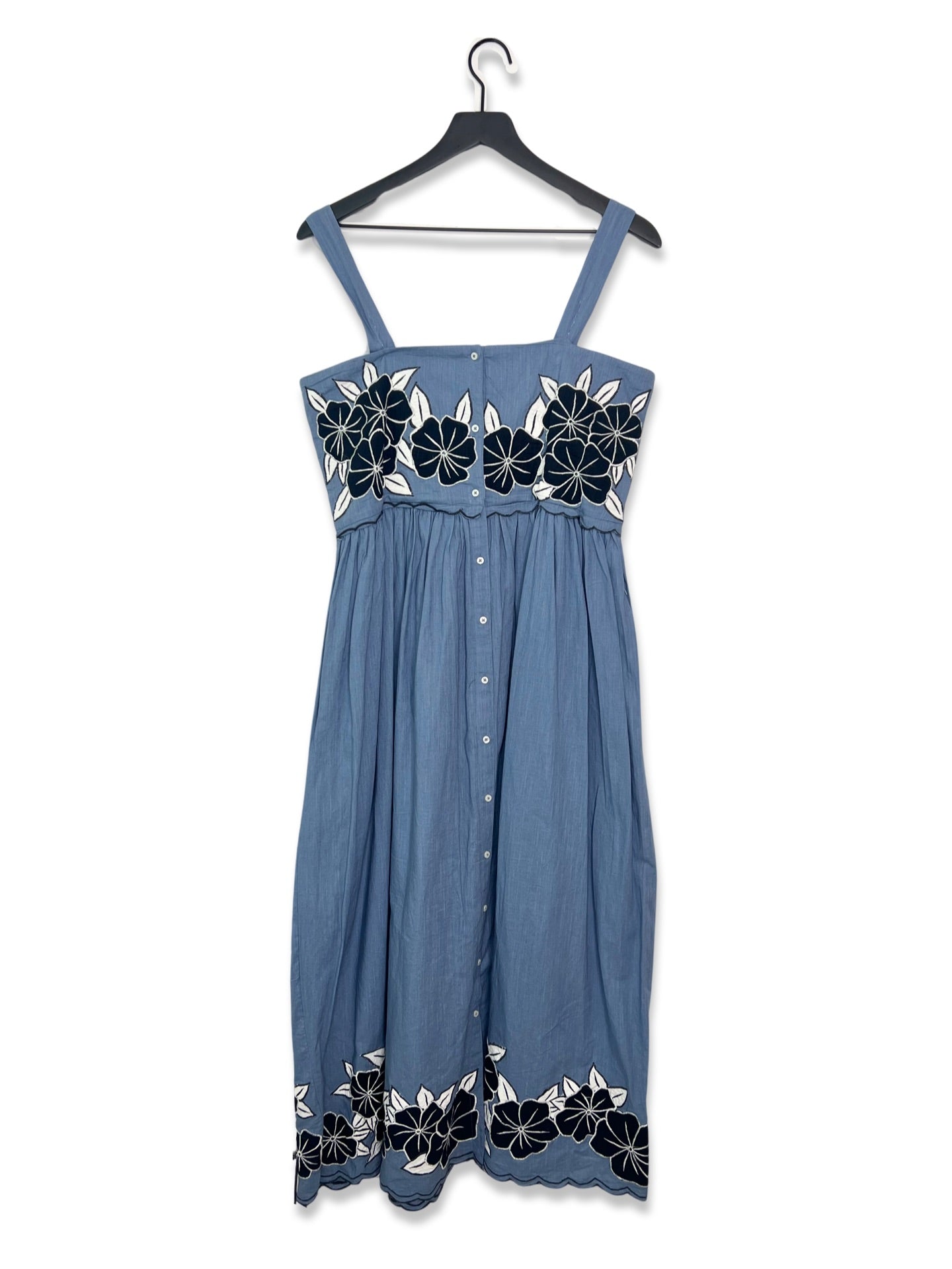 The Great Applique Floral Horizon Dress, Size 2