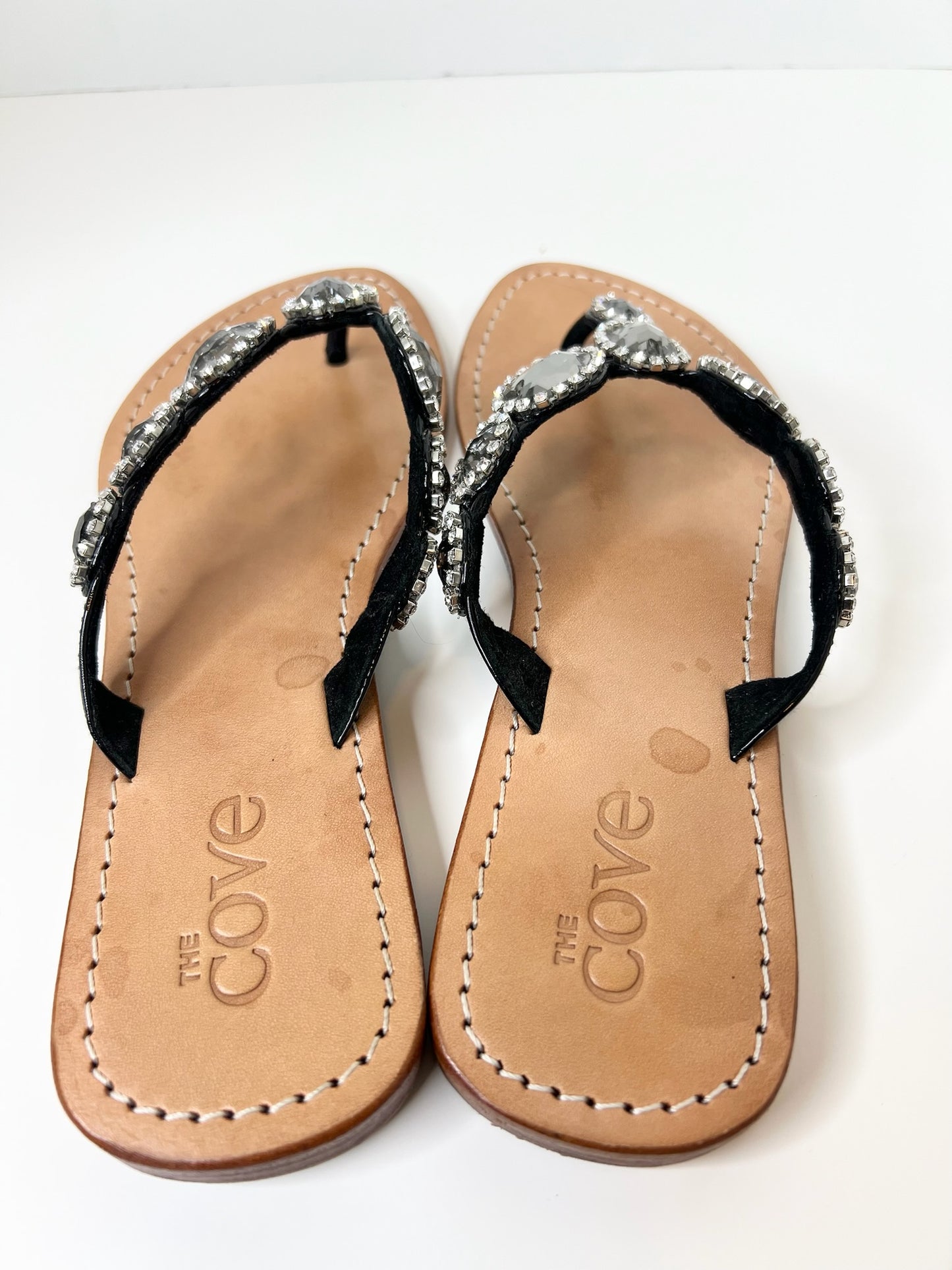 The Cove Swarovski Crystal Sandals, Size 9