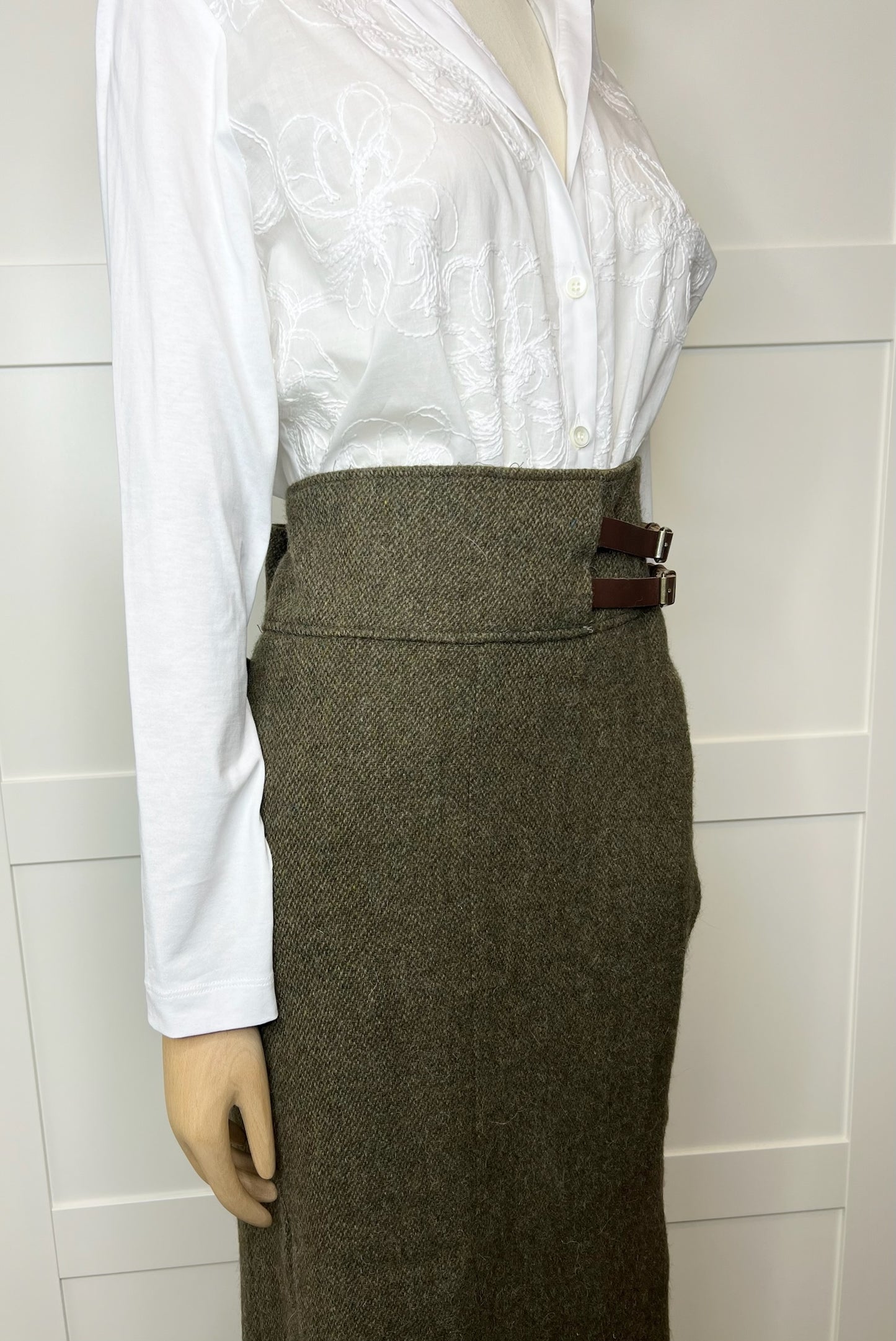 Ralph Lauren Wool Green Skirt, Size 10