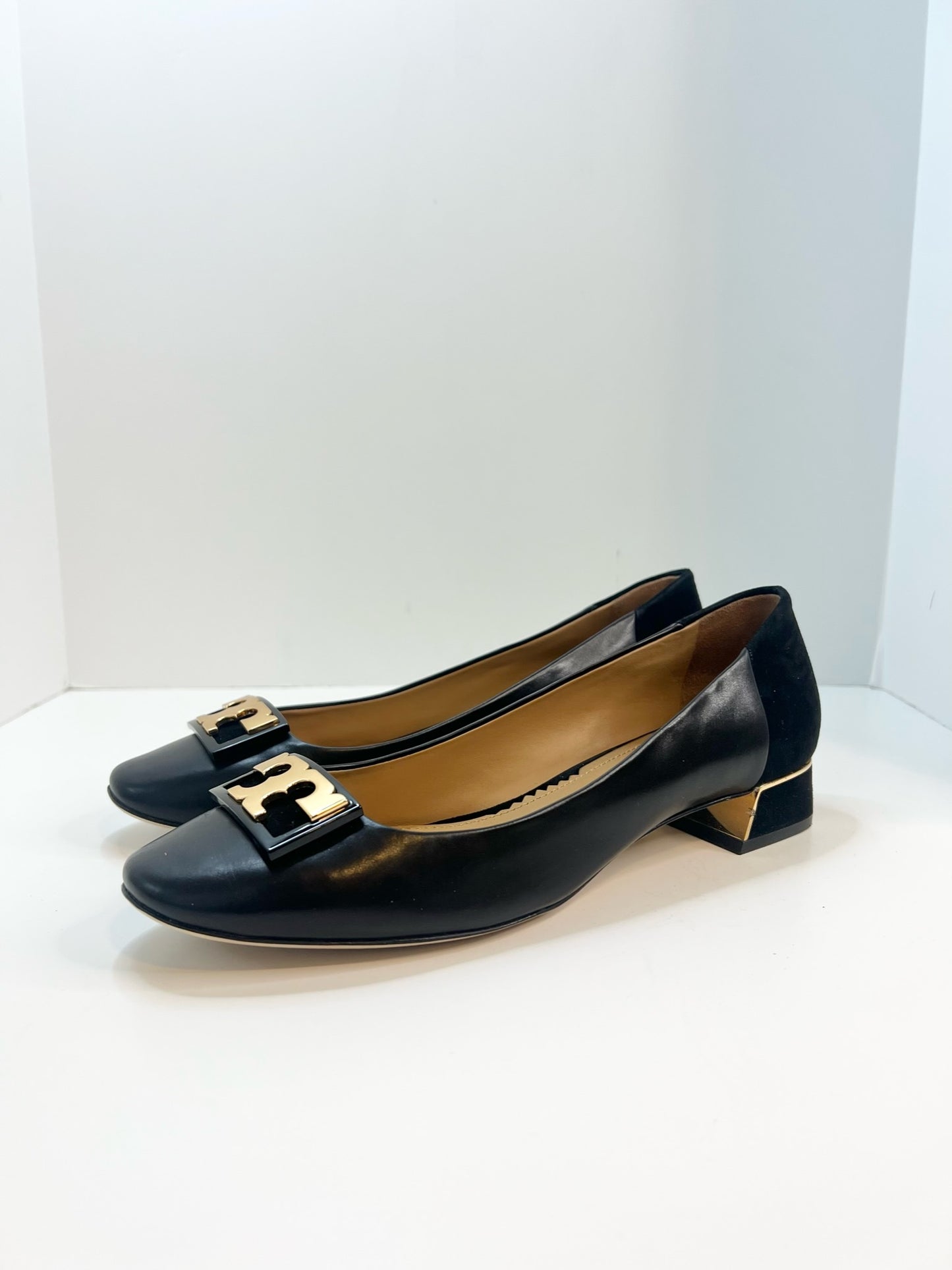 NWT! Tory Burch Black GiGi Round Toe 22mm Pump, Size 8.5