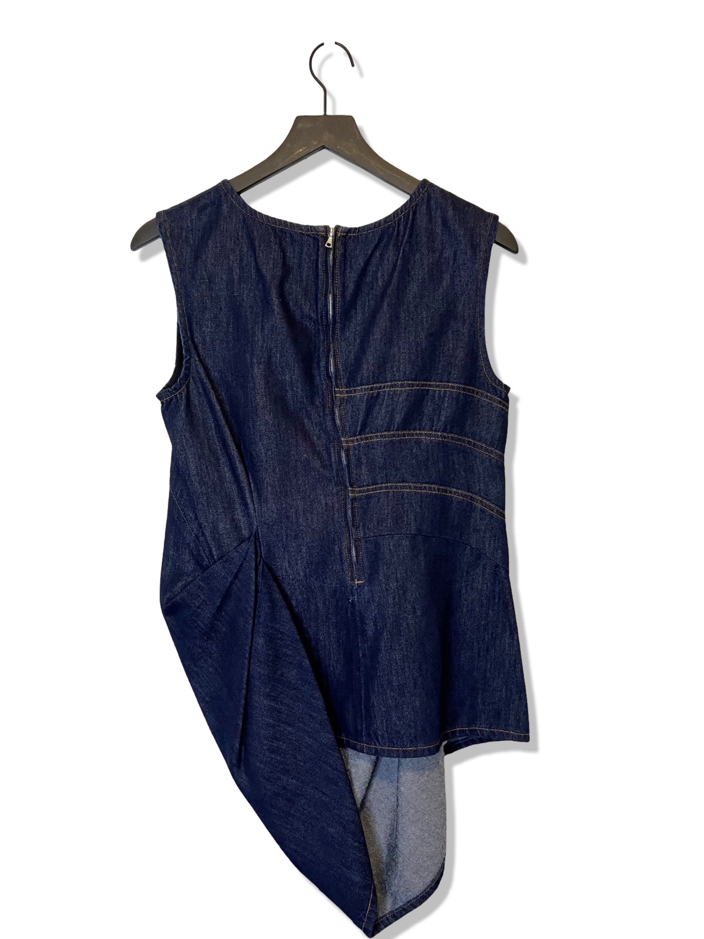 Dries Van Noten Sleeveless Denim Top, Size 40