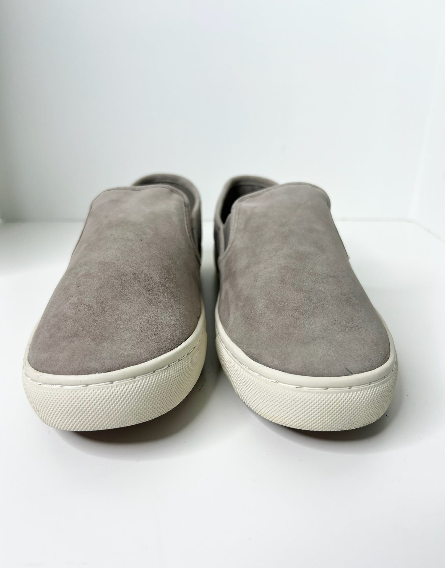 NWT! Tory Burch Max Slip-On Suede Gray Sneakers, Size 10