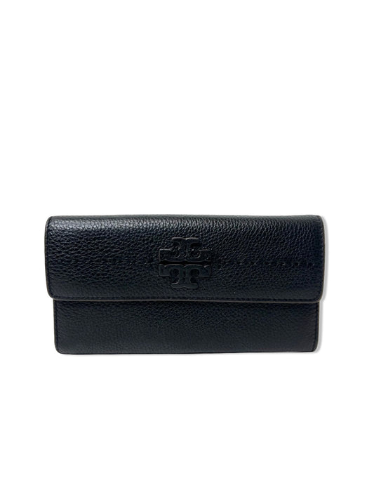 Tory Burch McGraw Black Leather Wallet