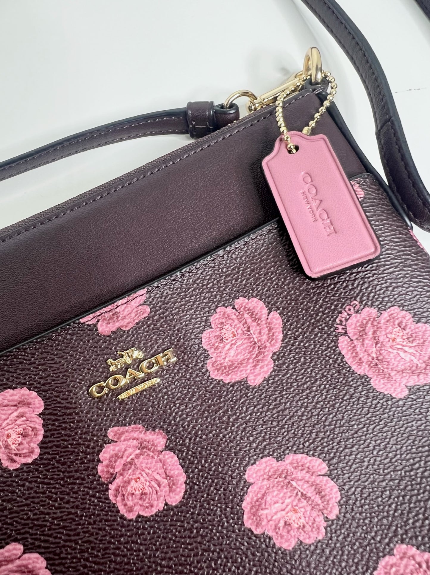 Coach Rose Print Crossbody