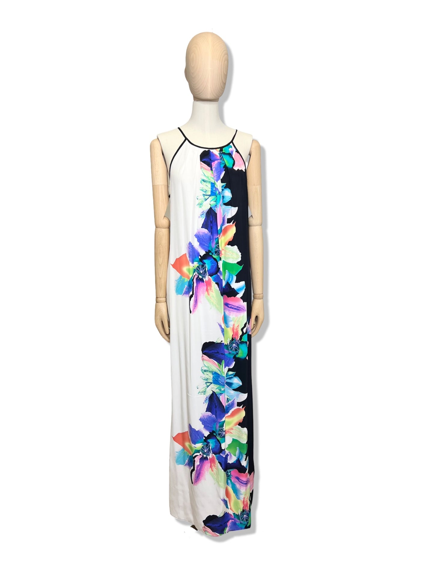 Amanda Uprichard Silk Floral Maxi Dress, Size Medium