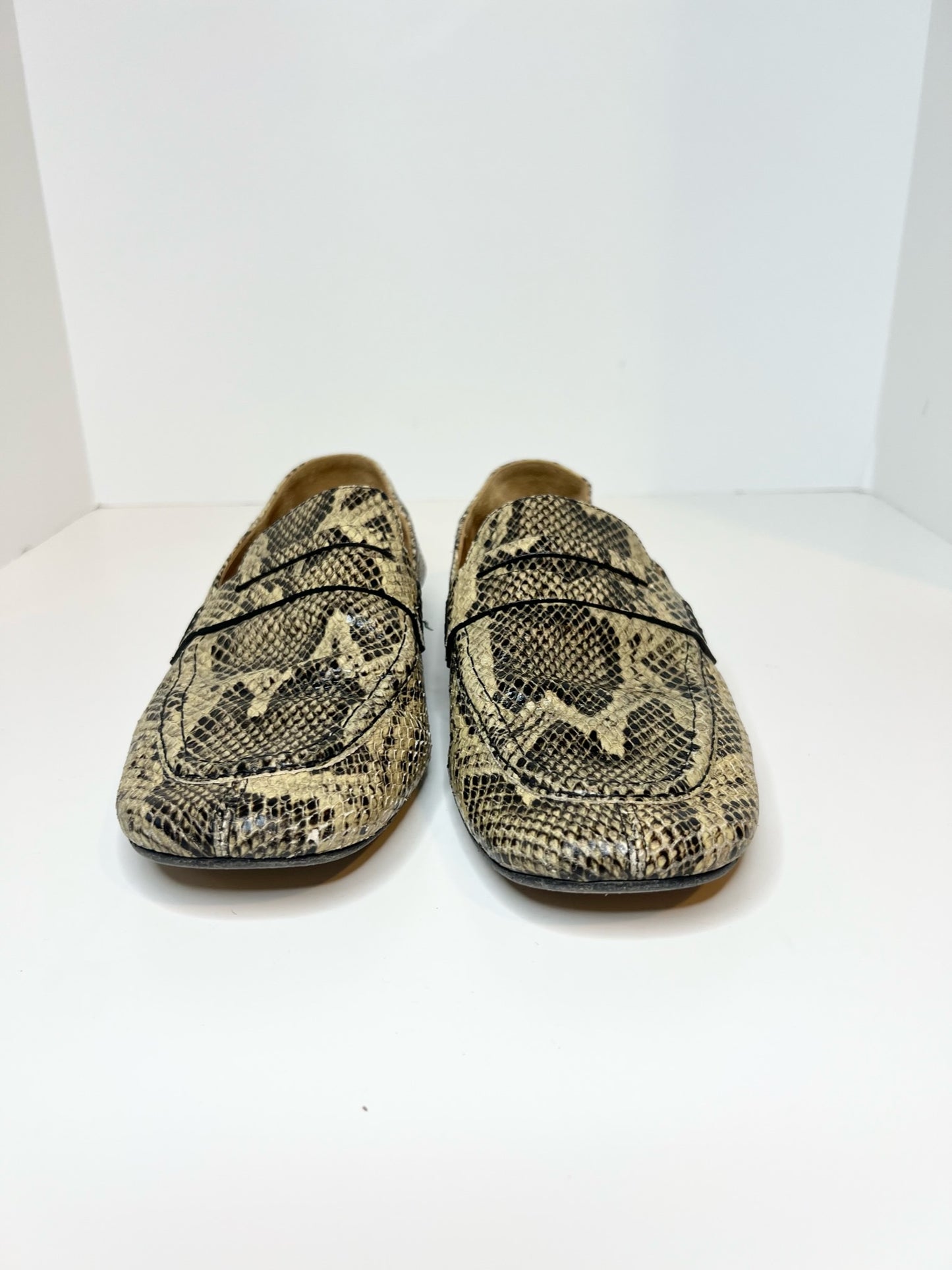 Isabel Marant Snakeskin Effect Loafer, Size 39