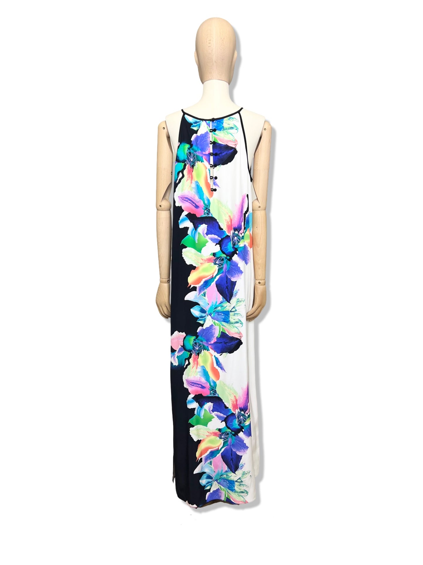 Amanda Uprichard Silk Floral Maxi Dress, Size Medium