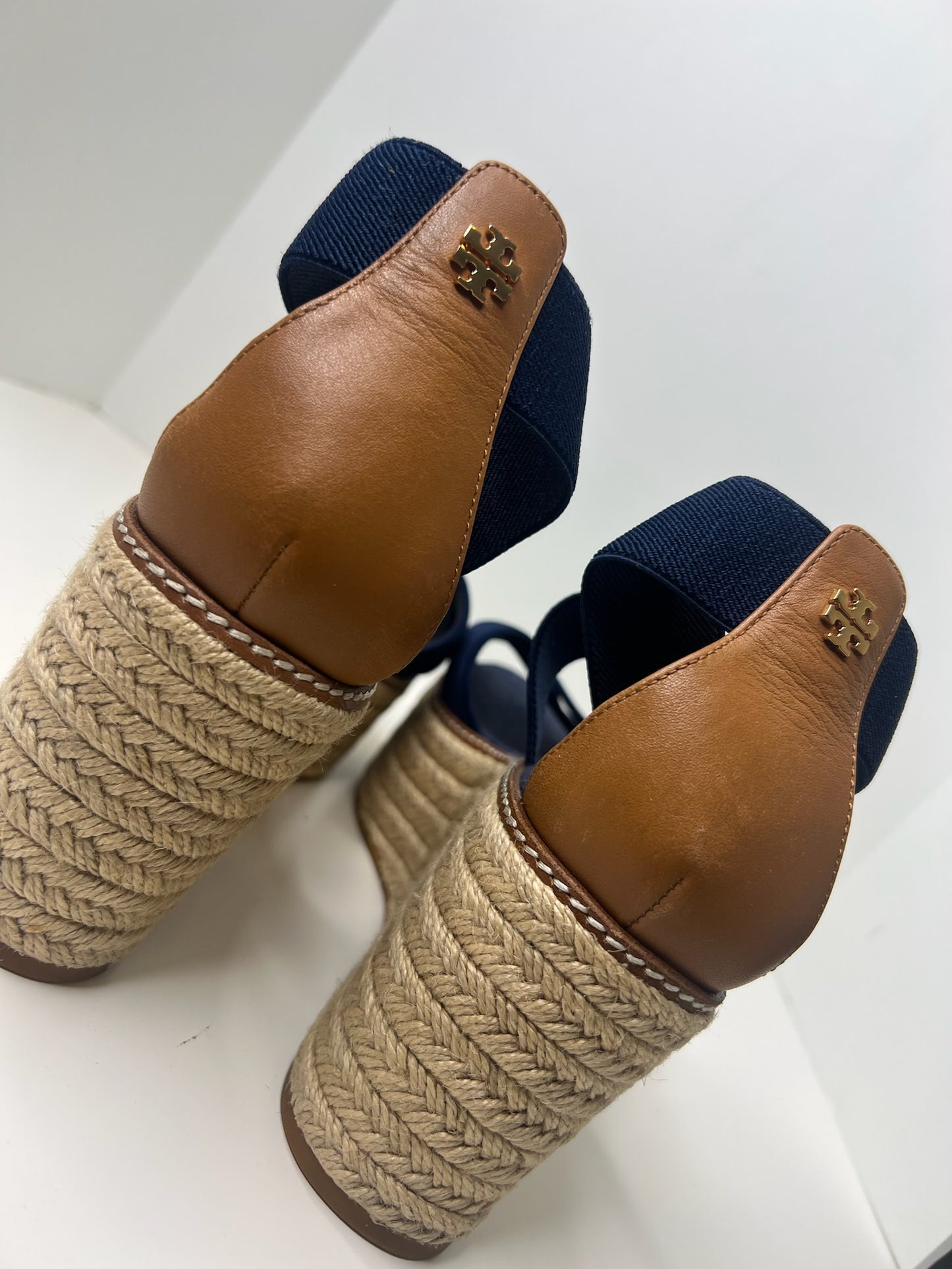 Tory Burch Frieda 50mm Espadrille Wedge Sandal, Size 10