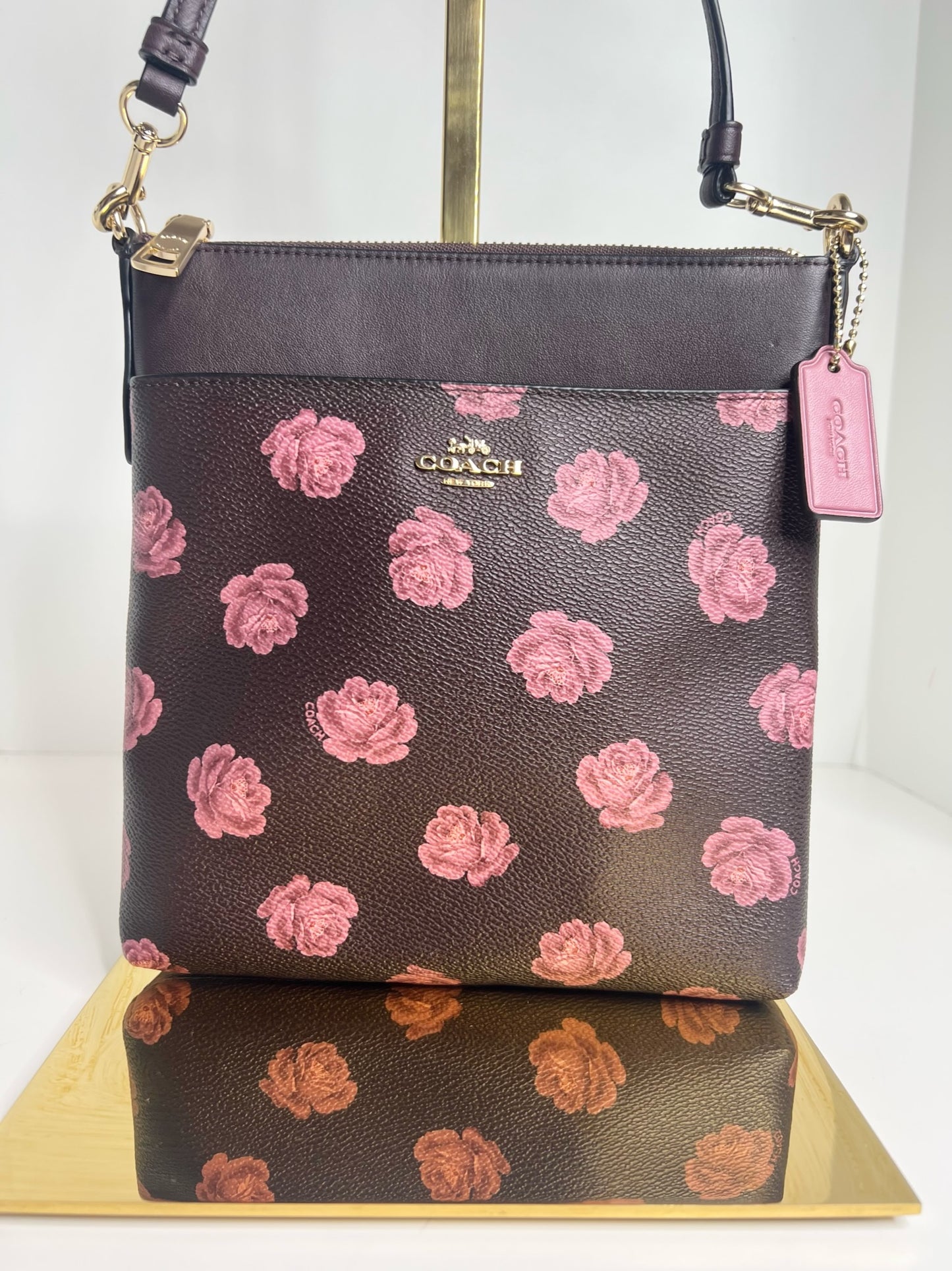 Coach Rose Print Crossbody