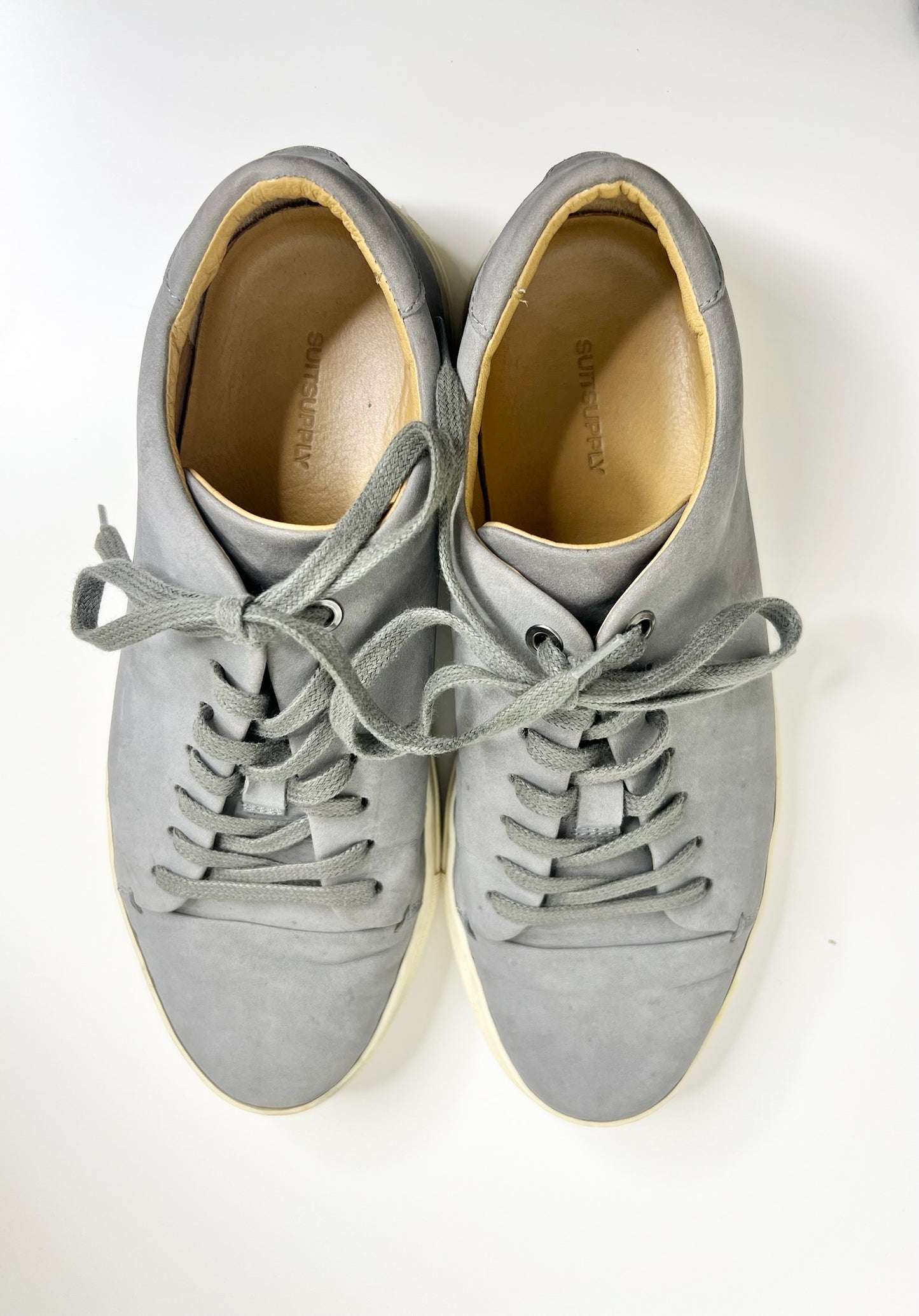 Suitsupply Men's Gray Nubuck Sneakers, Size 41